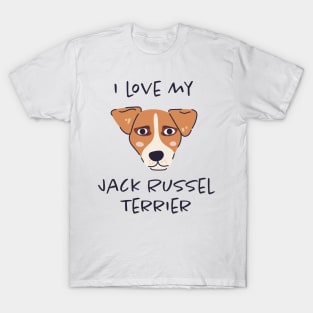 I Love My Jack Russel Terrier T-Shirt